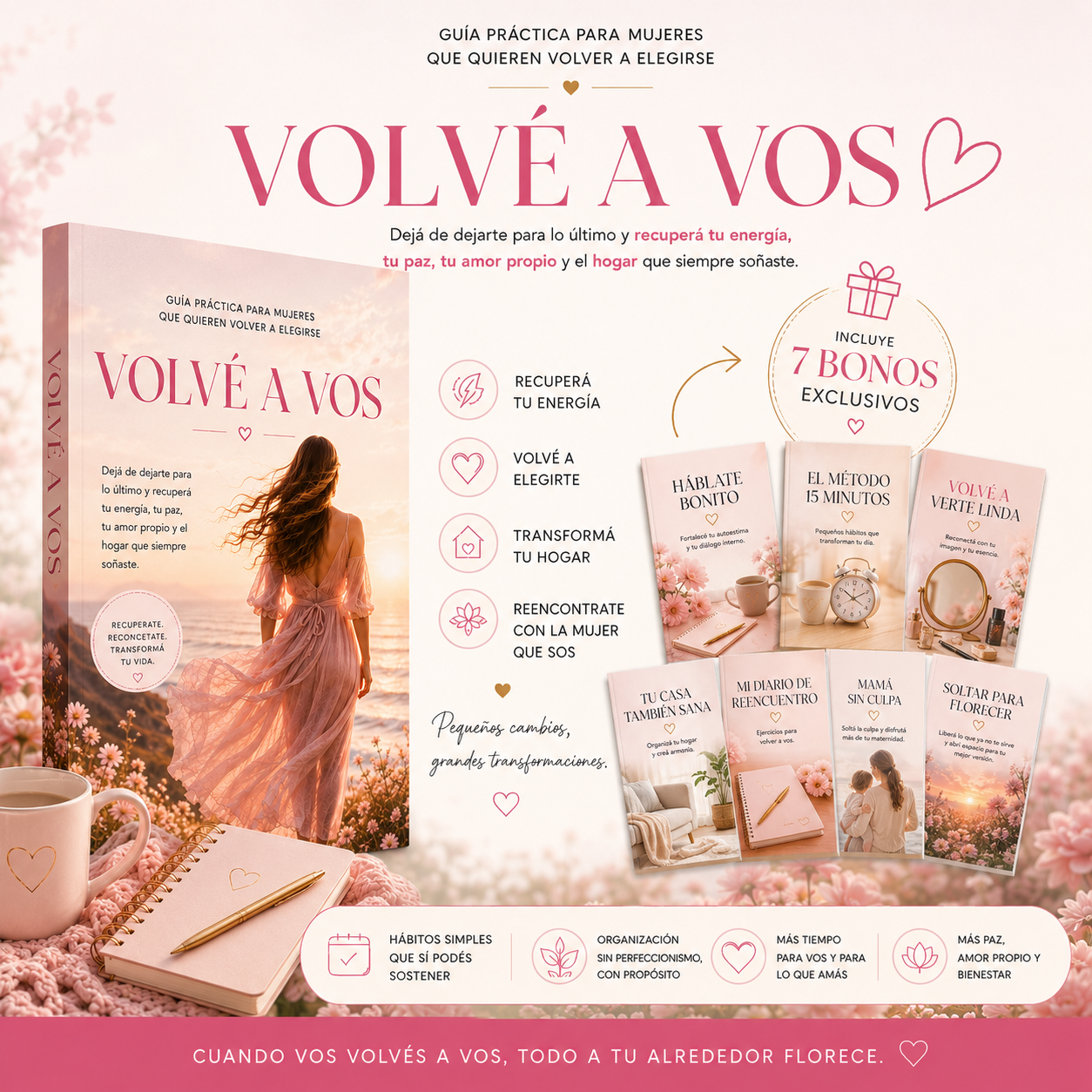 VOLVÉ A VOS Dejá de dejarte para lo último, recuperá tu energía, tu amor propio y reencontrarte con la mujer que siempre fuiste.